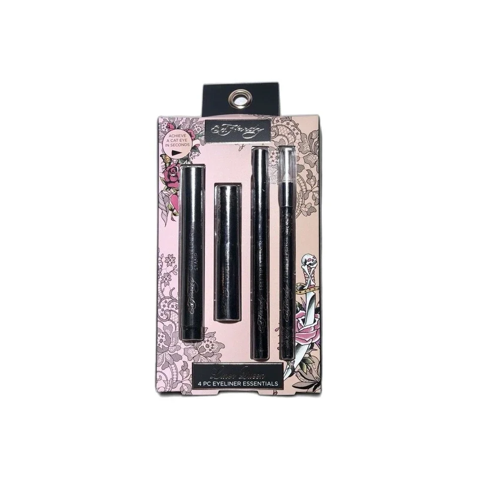 Ed Hardy Liner Queen 4 Pc Eyeliner Essentials Kit New In Box